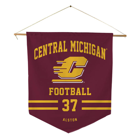 Central Michigan - NCAA Football : Jeremiah Alston - Pennant - 18" x 21"-0