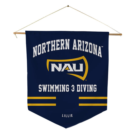 Northern Arizona - NCAA Women's Swimming & Diving : Elizabeth Lillie - Pennant - 18" x 21"-0