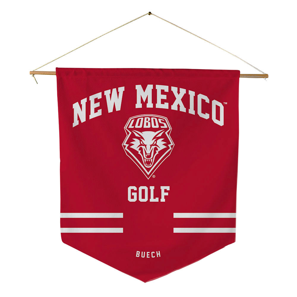 New Mexico - NCAA Men's Golf : Luis Buech - Pennant - 18" x 21"-0