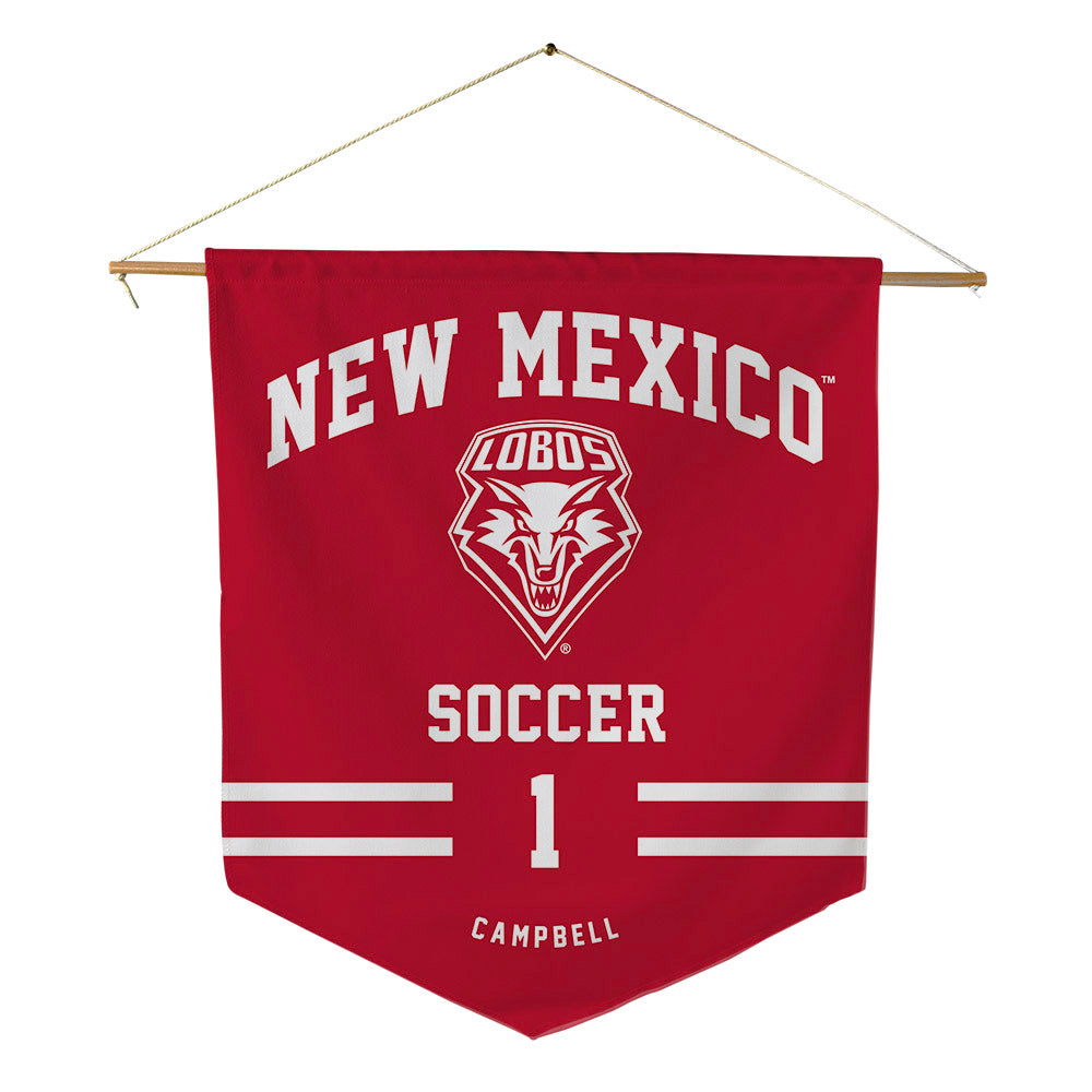 New Mexico - NCAA Women's Soccer : Alyson Campbell - Pennant - 18" x 21"-0