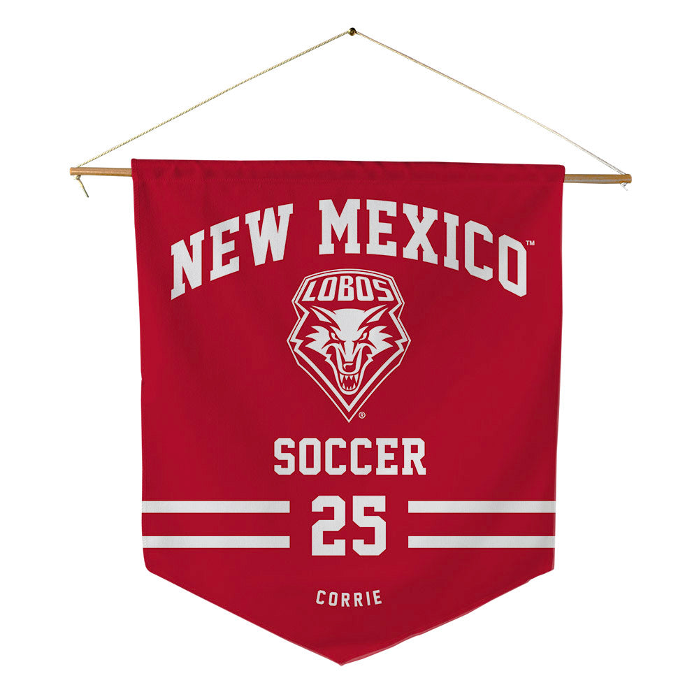 New Mexico - NCAA Women's Soccer : Samantha Corrie - Pennant - 18" x 21"-0