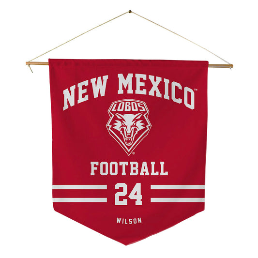 New Mexico - NCAA Football : Jayden Wilson - Pennant - 18" x 21"-0