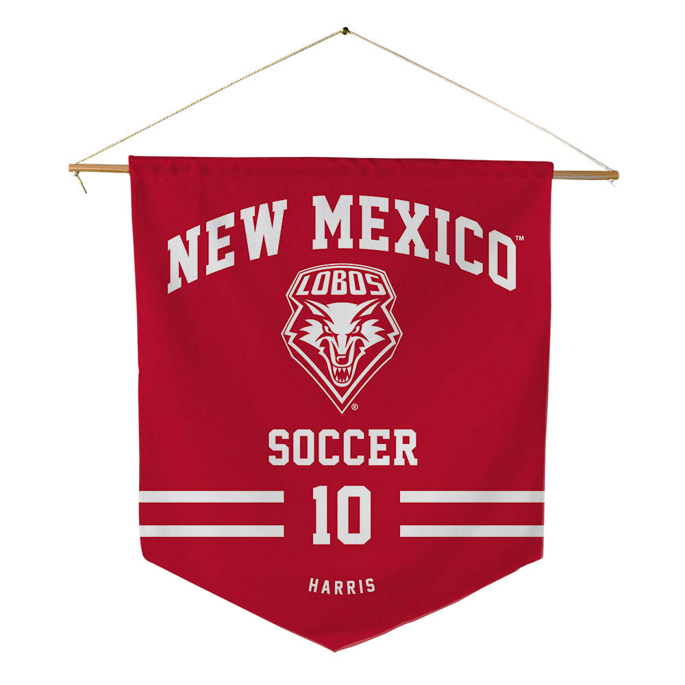 New Mexico - NCAA Women's Soccer : Macie Harris - Pennant - 18" x 21"-0