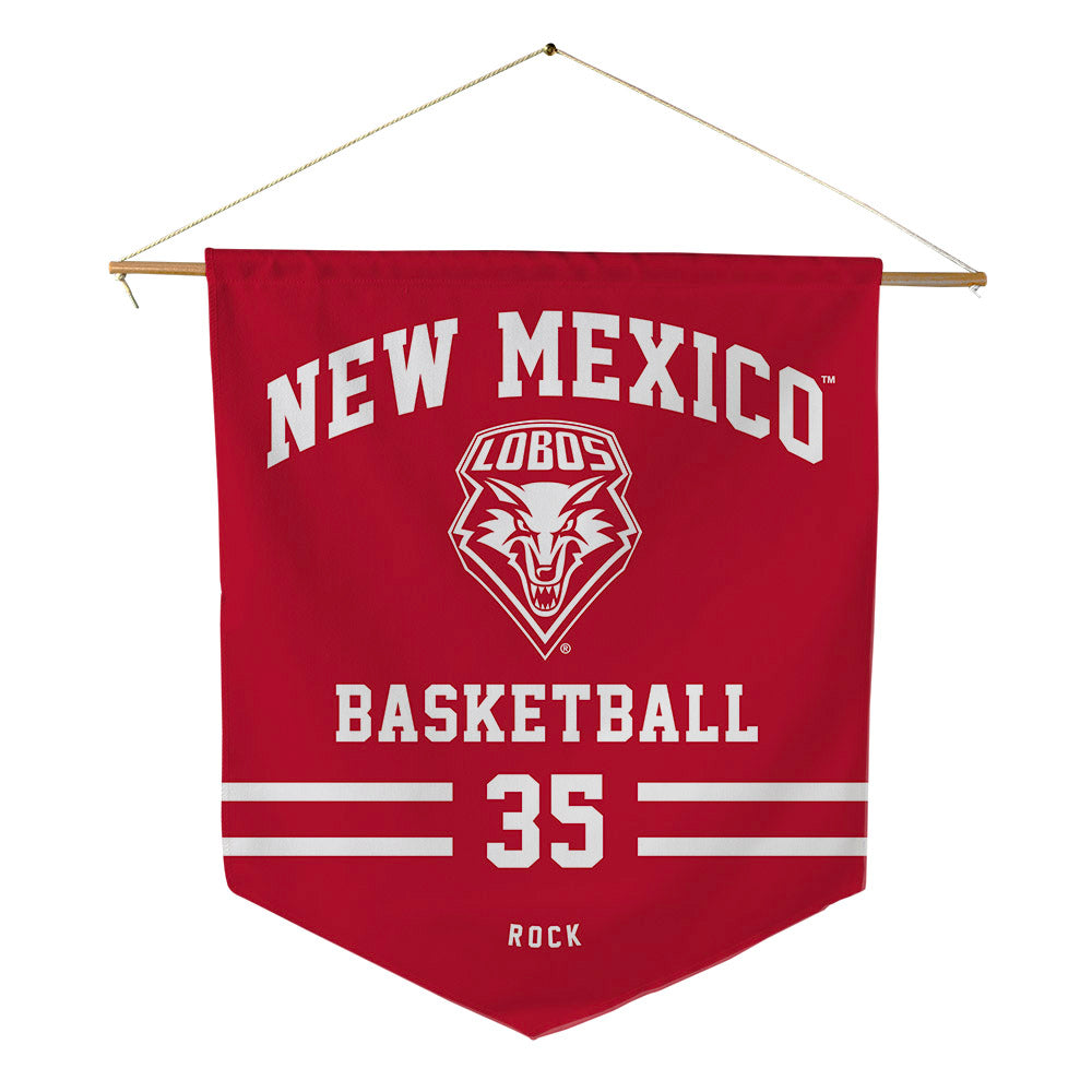 New Mexico - NCAA Men's Basketball : JT Rock - Pennant - 18" x 21"-0
