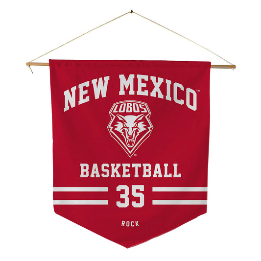 New Mexico - NCAA Men's Basketball : JT Rock - Pennant - 18" x 21"-0