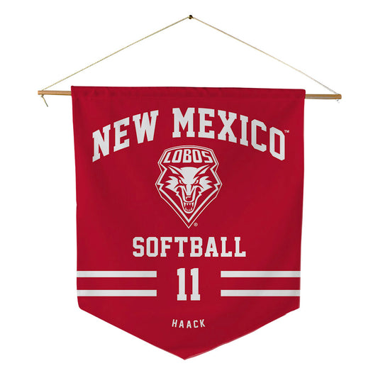 New Mexico - NCAA Softball : Adelaide Haack - Pennant - 18" x 21"-0