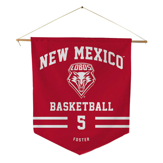 New Mexico - NCAA Women's Basketball : Kaia Foster - Pennant - 18" x 21"-0