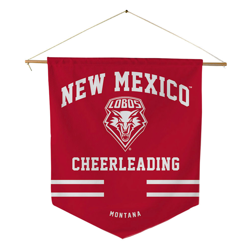 New Mexico - NCAA Cheerleading : Montana Ebbesen - Pennant - 18" x 21"-0