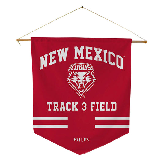 New Mexico - NCAA Men's Track & Field : Cameron Miller - Pennant - 18" x 21"-0