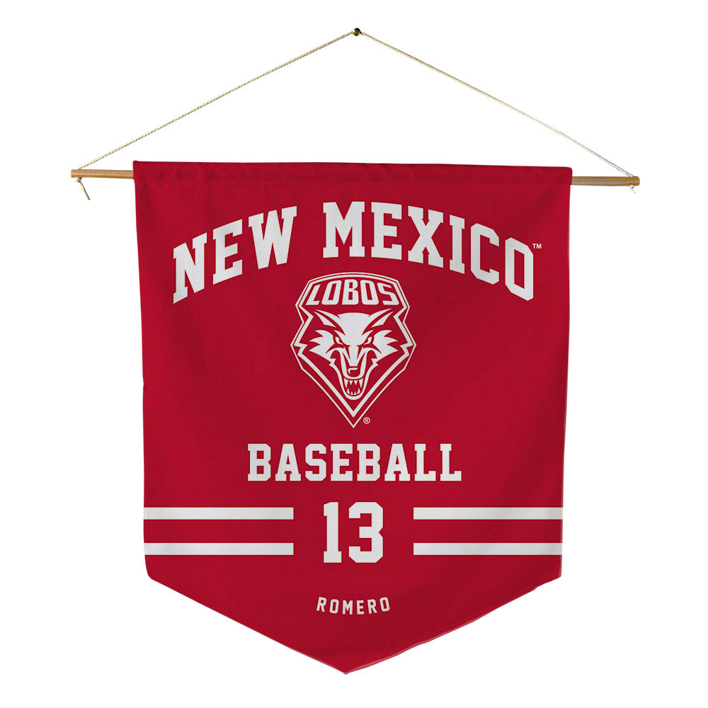 New Mexico - NCAA Baseball : Matthew Romero - Pennant - 18" x 21"-0