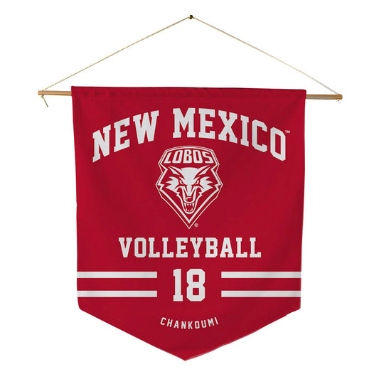 New Mexico - NCAA Women's Volleyball : Naomi Chankoumi - Pennant - 18" x 21"-0