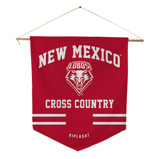 New Mexico - NCAA Men's Cross Country : Evans Kiplagat - Pennant - 18" x 21"-0