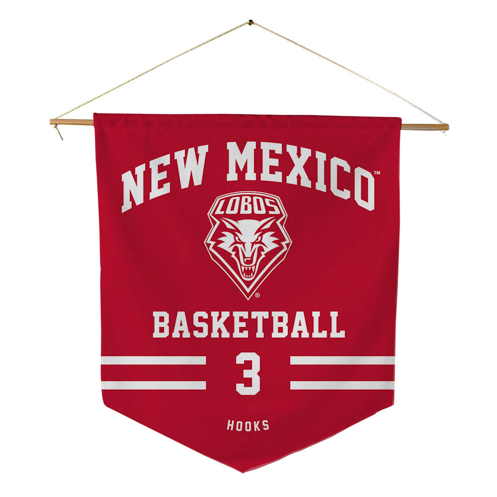 New Mexico - NCAA Women's Basketball : Destinee Hooks - Pennant - 18" x 21"-0