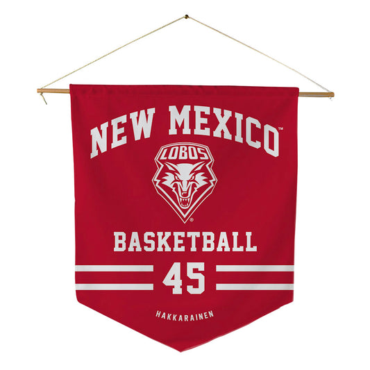 New Mexico - NCAA Women's Basketball : Lilli Hakkarainen - Pennant - 18" x 21"-0
