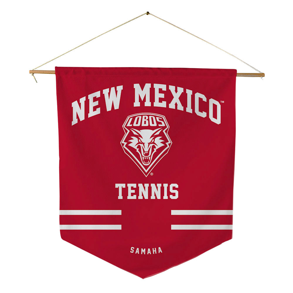 New Mexico - NCAA Men's Tennis : Georgio Samaha - Pennant - 18" x 21"-0