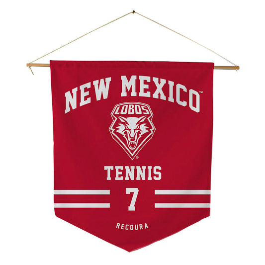 New Mexico - NCAA Men's Tennis : Nicolas Recoura - Pennant - 18" x 21"-0