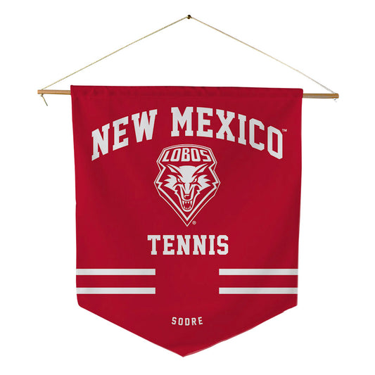 New Mexico - NCAA Women's Tennis : Maria Sodre - Pennant - 18" x 21"-0