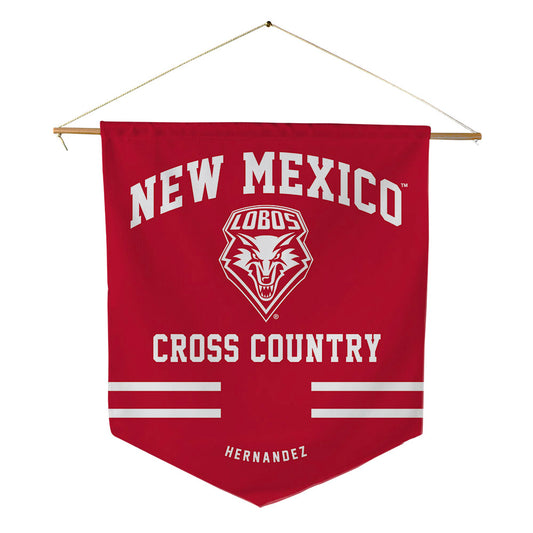New Mexico - NCAA Men's Cross Country : Jayden Hernandez - Pennant - 18" x 21"-0