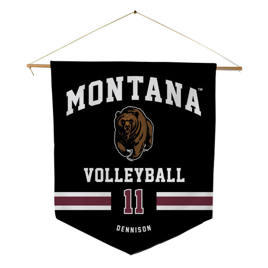 Montana - NCAA Women's Volleyball : Sierra Dennison - Pennant - 18" x 21"-0