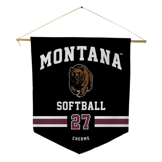Montana - NCAA Softball : Jessica Cherms - Pennant - 18" x 21"-0
