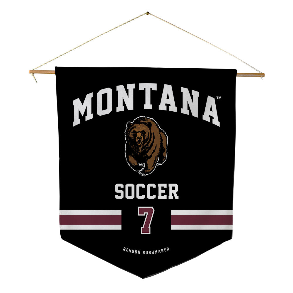 Montana - NCAA Women's Soccer : Kayla Rendon Bushmaker - Pennant - 18" x 21"-0