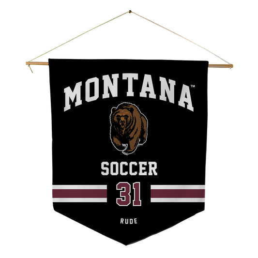 Montana - NCAA Women's Soccer : Malli Rude - Pennant - 18" x 21"-0