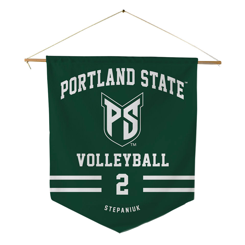 Portland State - NCAA Women's Volleyball : Paige Stepaniuk - Pennant - 18" x 21"-0