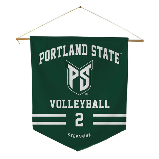 Portland State - NCAA Women's Volleyball : Paige Stepaniuk - Pennant - 18" x 21"-0