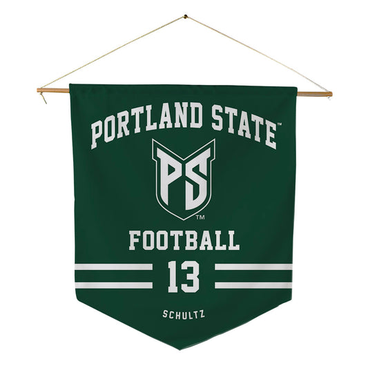 Portland State - NCAA Football : Eddy Schultz - Pennant - 18" x 21"-0