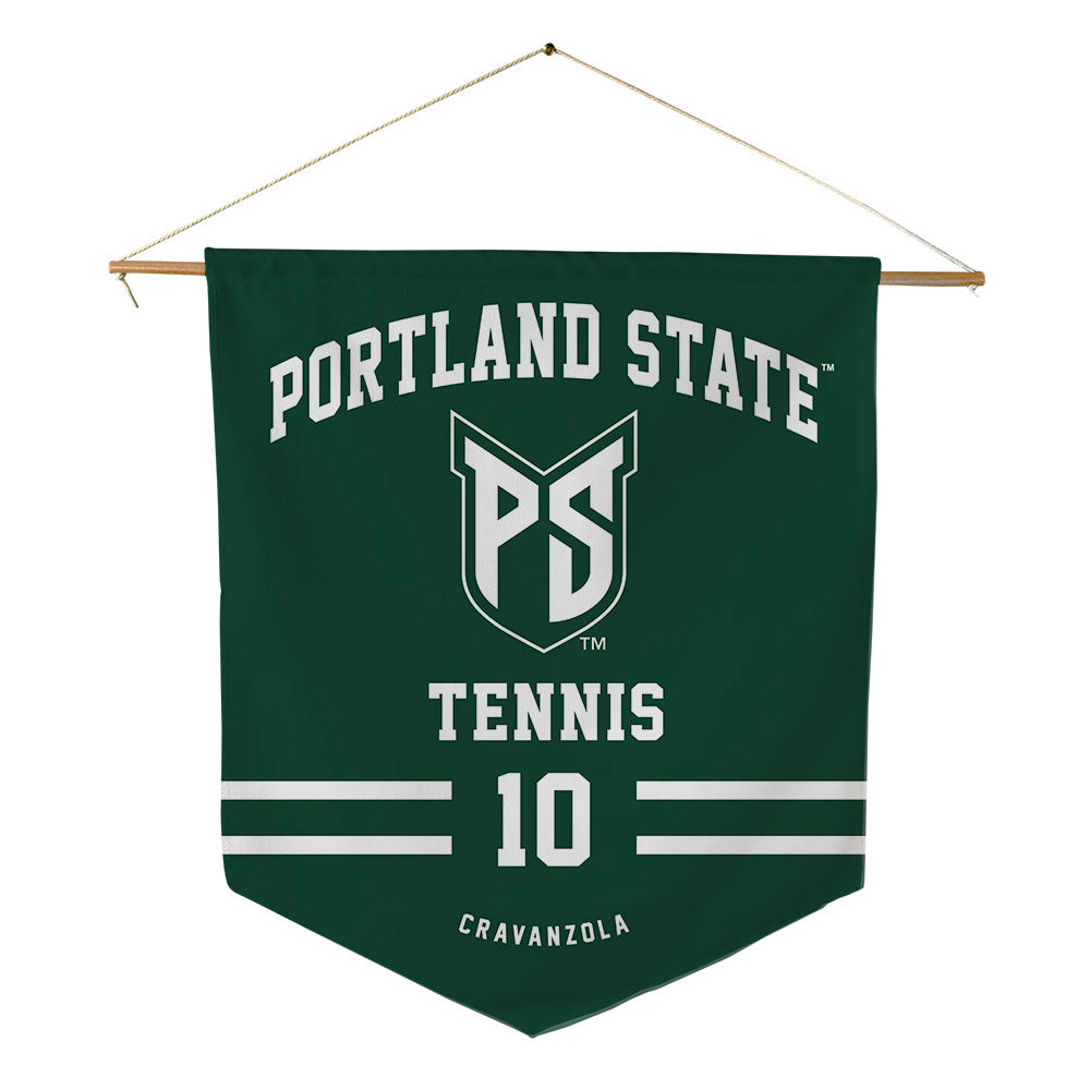Portland State - NCAA Men's Tennis : Edoardo Cravanzola - Pennant - 18" x 21"-0