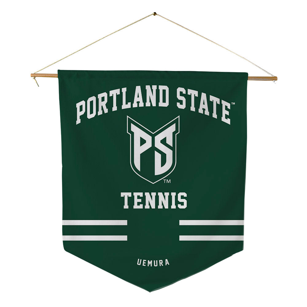 Portland State - NCAA Women's Tennis : Nene Uemura - Pennant - 18" x 21"-0