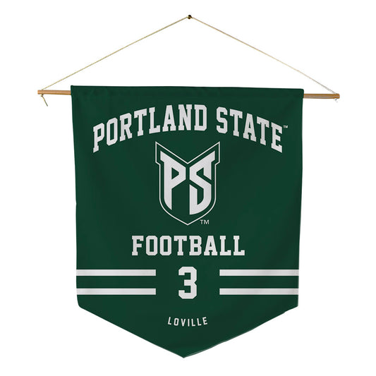 Portland State - NCAA Football : Terence Loville - Pennant - 18" x 21"-0