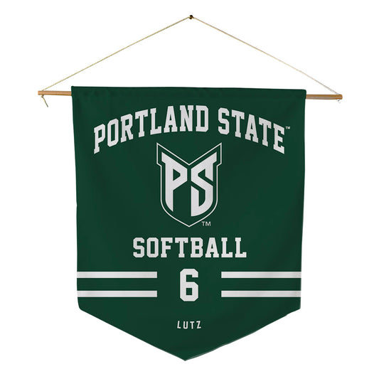 Portland State - NCAA Softball : Breanna Lutz - Pennant - 18" x 21"-0