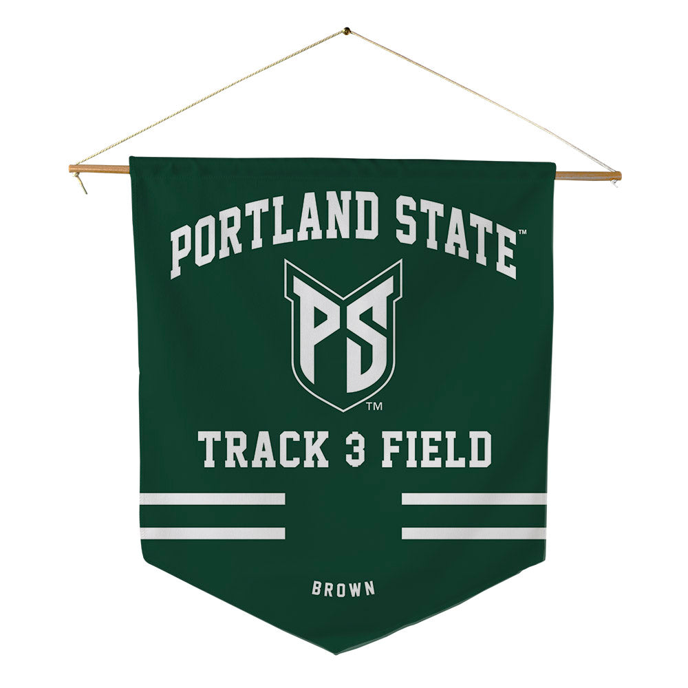 Portland State - NCAA Women's Track & Field : Ahmeah Brown - Pennant - 18" x 21"-0