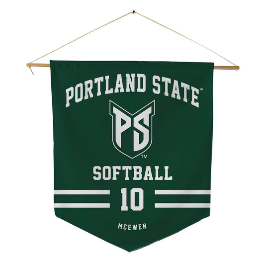Portland State - NCAA Softball : Scarlett McEwen - Pennant - 18" x 21"-0