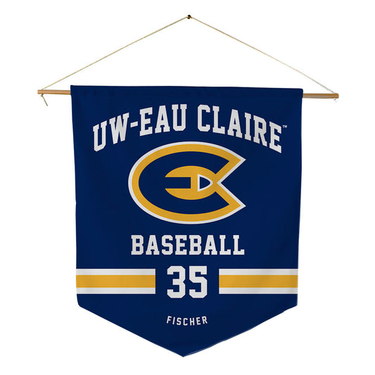 UW Eau Claire - NCAA Baseball : Evan Fischer - Pennant - 18" x 21"-0