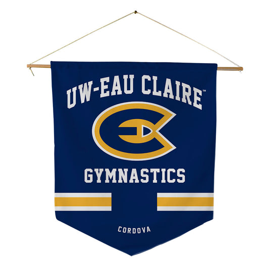 UW Eau Claire - NCAA Women's Gymnastics : Cadence Cordova - Pennant - 18" x 21"-0