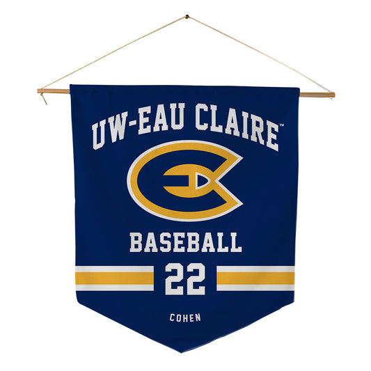 UW Eau Claire - NCAA Baseball : Brennan Cohen - Pennant - 18" x 21"-0