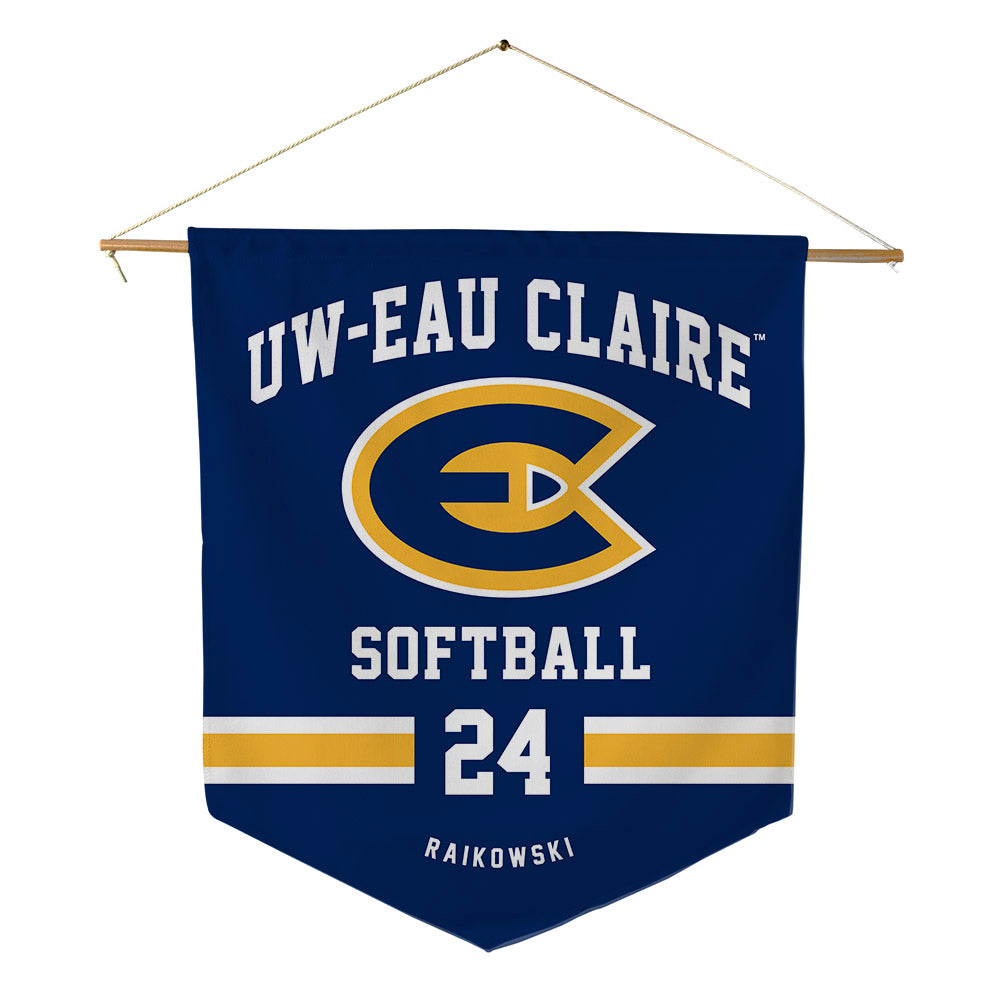 UW Eau Claire - NCAA Softball : Emma Raikowski - Pennant - 18" x 21"-0