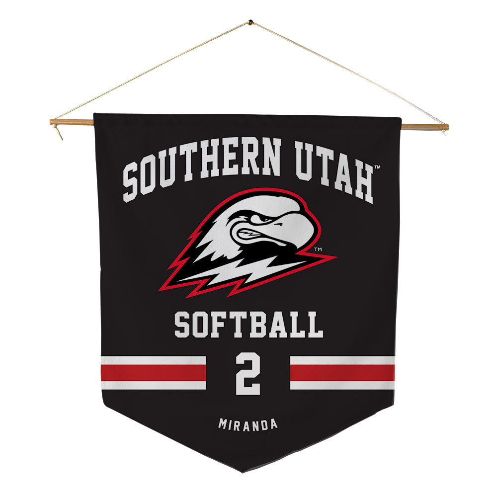 Southern Utah - NCAA Softball : Ariyana Miranda - Pennant - 18" x 21"-0