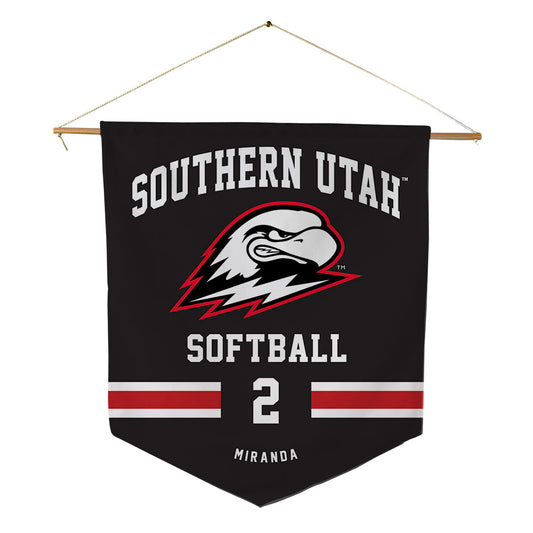 Southern Utah - NCAA Softball : Ariyana Miranda - Pennant - 18" x 21"-0