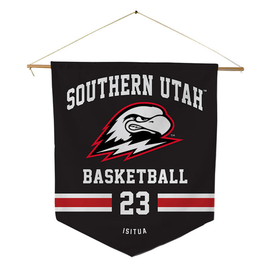 Southern Utah - NCAA Men's Basketball : Chuks Isitua - Pennant - 18" x 21"-0