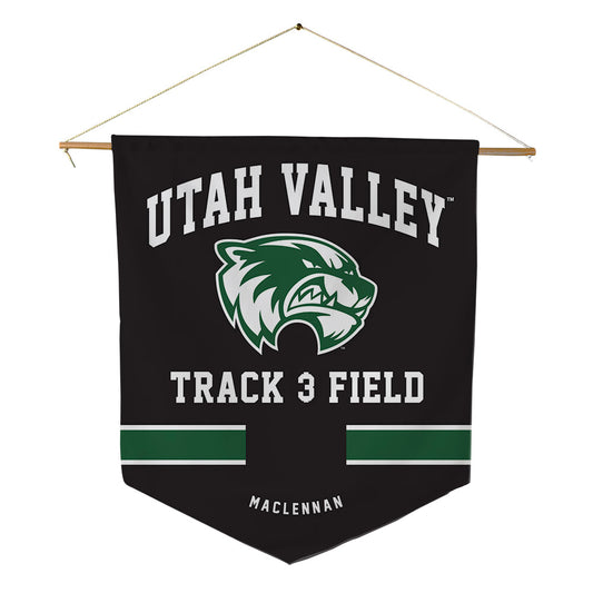 Utah Valley - NCAA Men's Track & Field : Matthew Maclennan - Pennant - 18" x 21"-0