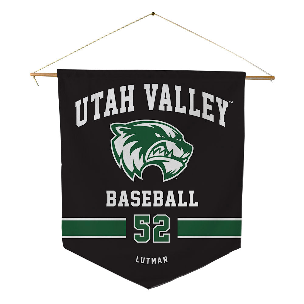 Utah Valley - NCAA Baseball : Hunter Lutman - Pennant - 18" x 21"-0
