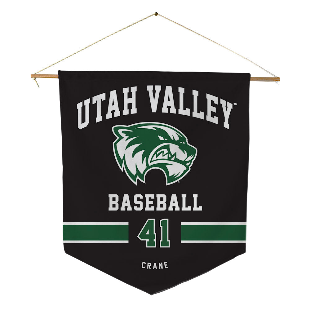 Utah Valley - NCAA Baseball : Wayland Crane - Pennant - 18" x 21"-0