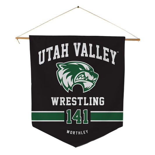 Utah Valley - NCAA Wrestling : Jason Worthley - Pennant - 18" x 21"-0