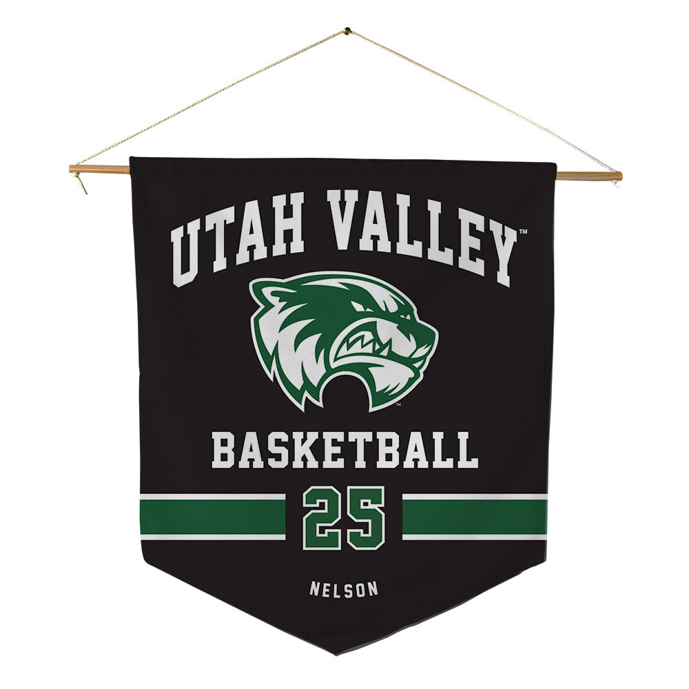 Utah Valley - NCAA Women's Basketball : Halle Nelson - Pennant - 18" x 21"-0