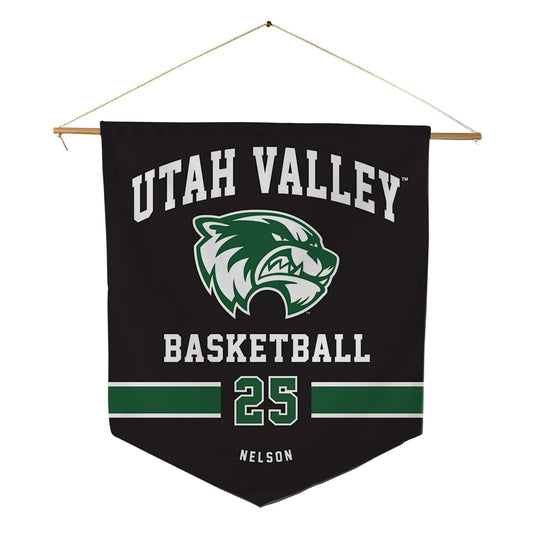 Utah Valley - NCAA Women's Basketball : Halle Nelson - Pennant - 18" x 21"-0