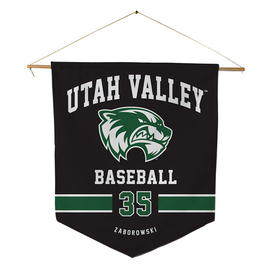 Utah Valley - NCAA Baseball : Landon Zaborowski - Pennant - 18" x 21"-0