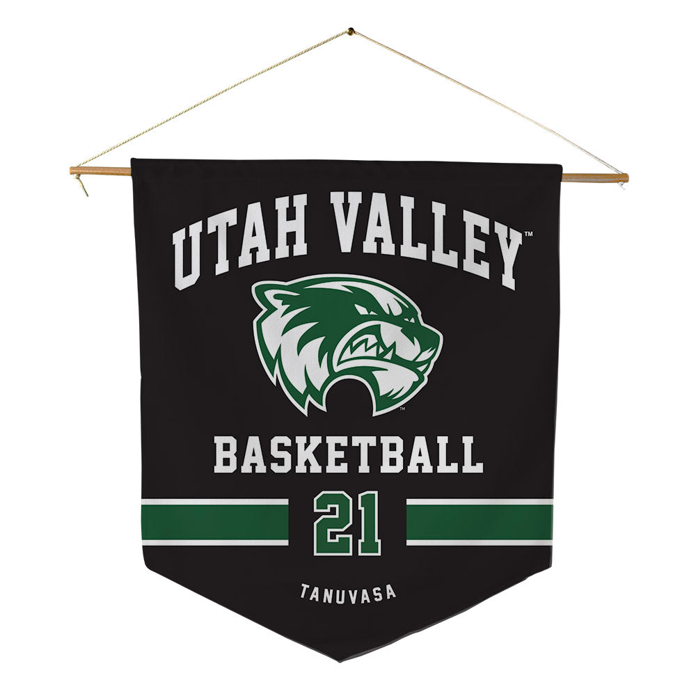 Utah Valley - NCAA Women's Basketball : Naia Tanuvasa - Pennant - 18" x 21"-0